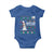Funny Christmas Basketball Snowmen Baby Onesie Hoops For The Holidays Ugly Sweater - Wonder Print Shop