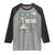 Funny Christmas Basketball Snowmen Raglan Shirt Hoops For The Holidays Ugly Sweater - Wonder Print Shop