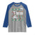 Funny Christmas Basketball Snowmen Raglan Shirt Hoops For The Holidays Ugly Sweater - Wonder Print Shop