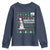 Funny Christmas Basketball Snowmen Youth Sweatshirt Hoops For The Holidays Ugly Sweater - Wonder Print Shop