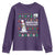 Funny Christmas Basketball Snowmen Youth Sweatshirt Hoops For The Holidays Ugly Sweater - Wonder Print Shop