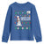 Funny Christmas Basketball Snowmen Youth Sweatshirt Hoops For The Holidays Ugly Sweater - Wonder Print Shop