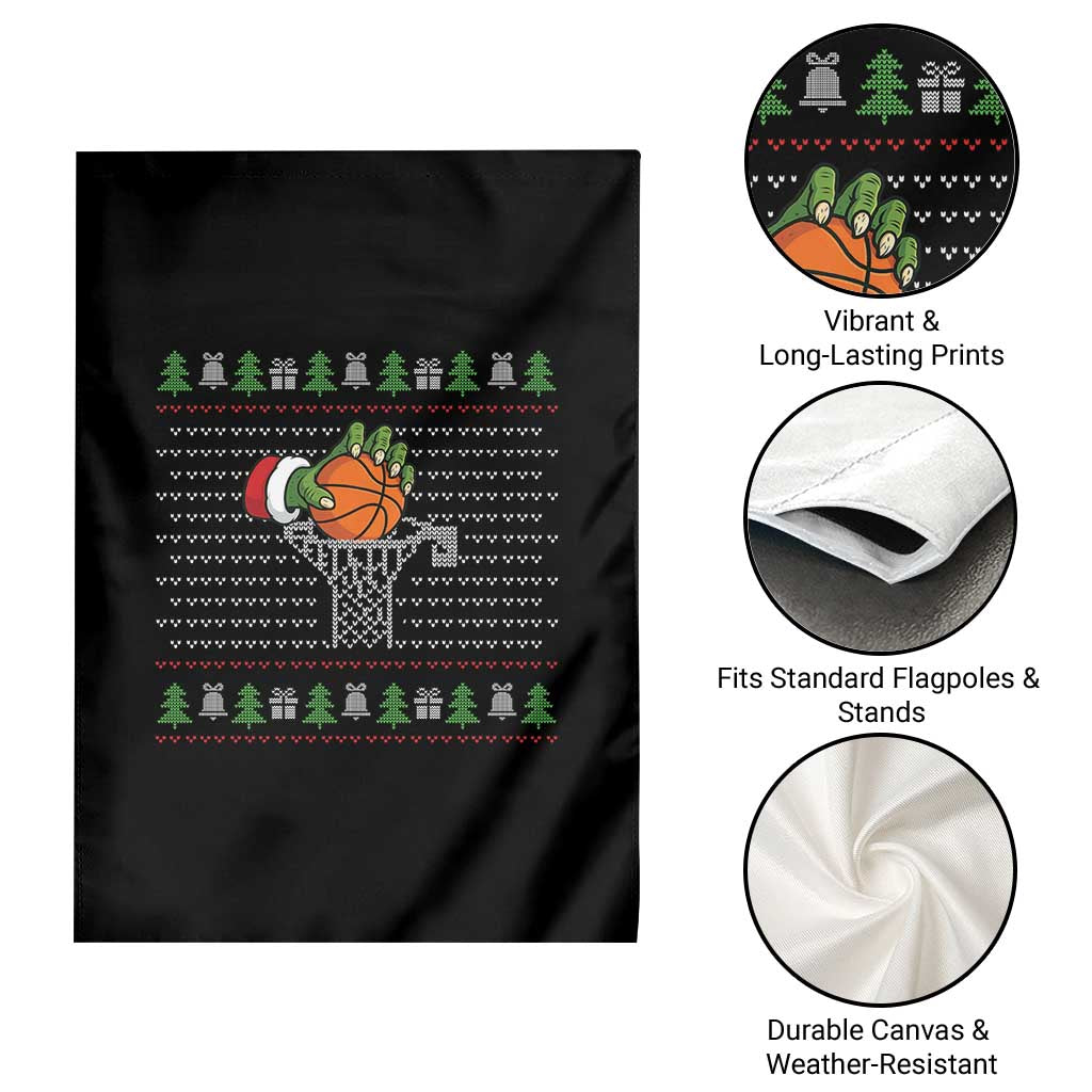 Funny Zombie Hand Basketball Christmas Gift Garden Flag - Wonder Print Shop