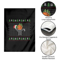 Funny Zombie Hand Basketball Christmas Gift Garden Flag - Wonder Print Shop