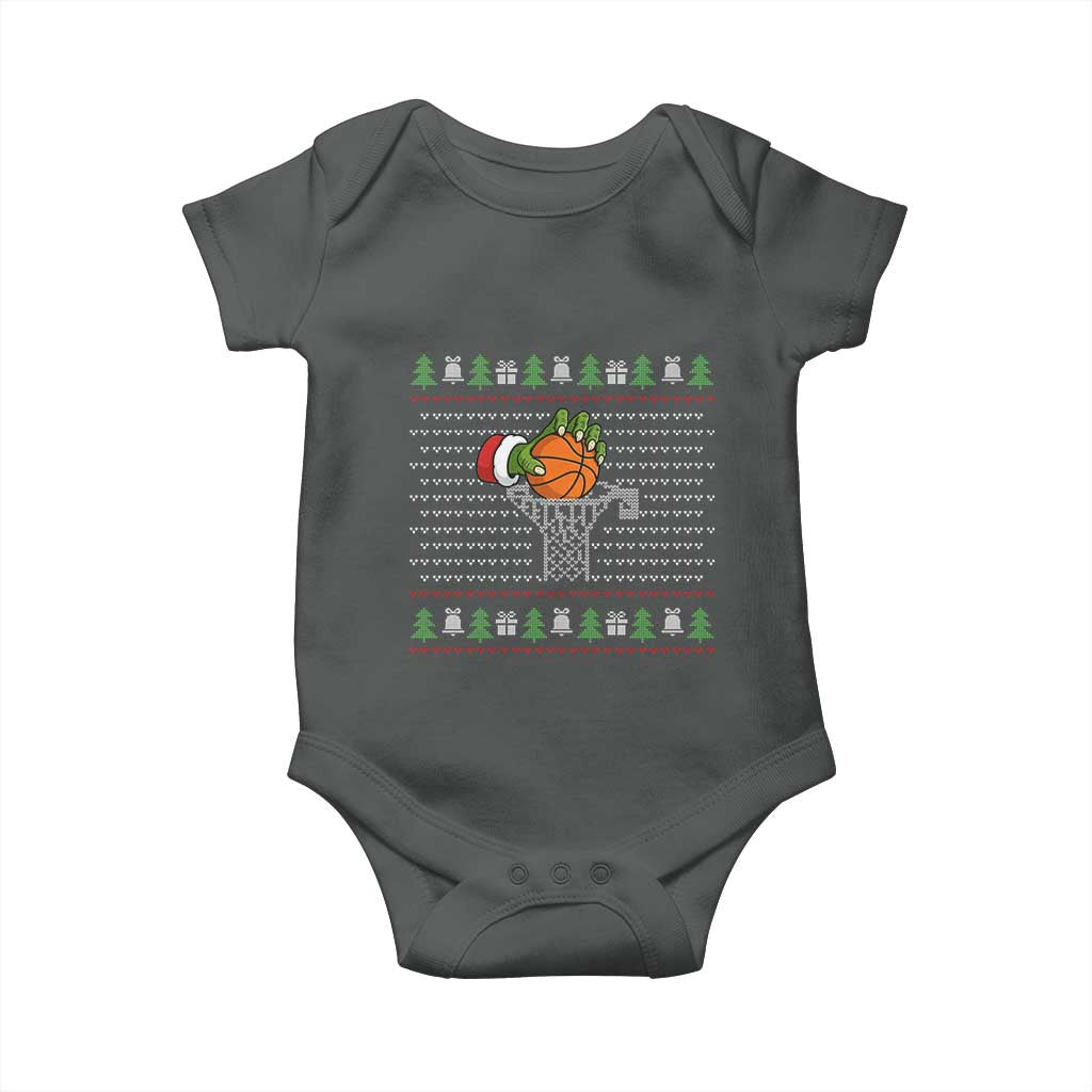 Funny Zombie Hand Basketball Christmas Gift Baby Onesie - Wonder Print Shop