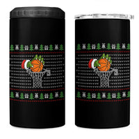 Funny Zombie Hand Basketball Christmas Gift 4 in 1 Can Cooler Tumbler