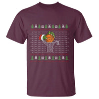 Funny Zombie Hand Basketball Christmas Gift T Shirt - Wonder Print Shop