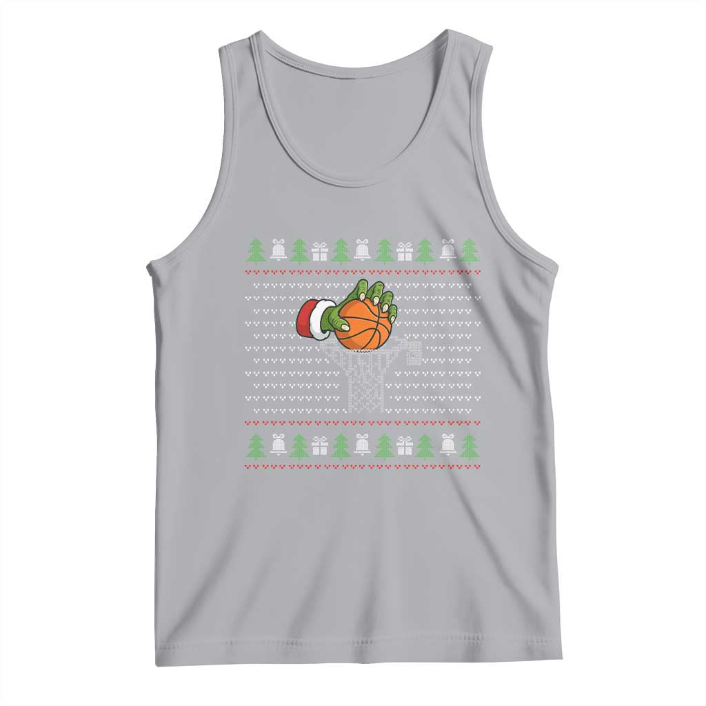 Funny Zombie Hand Basketball Christmas Gift Tank Top - Wonder Print Shop
