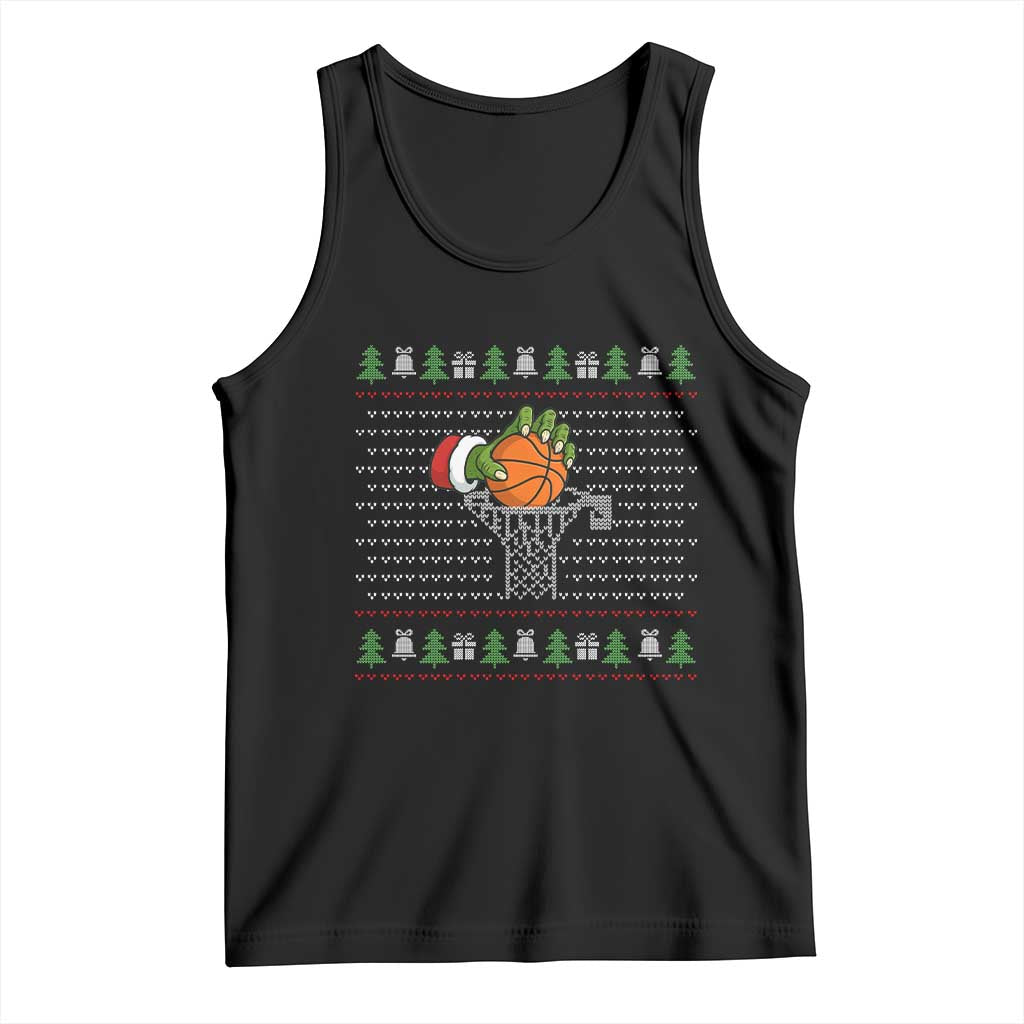 Funny Zombie Hand Basketball Christmas Gift Tank Top - Wonder Print Shop