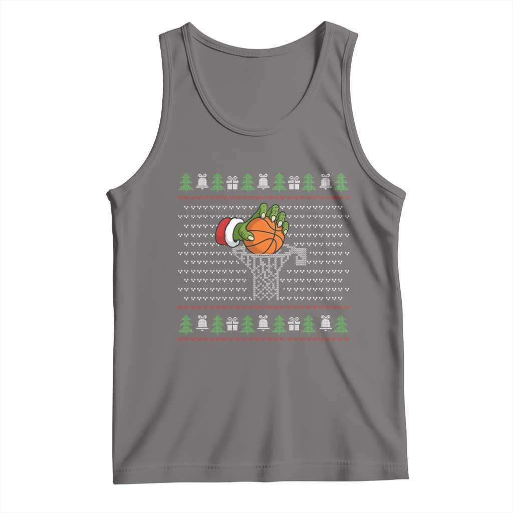 Funny Zombie Hand Basketball Christmas Gift Tank Top - Wonder Print Shop