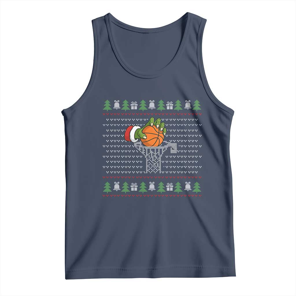 Funny Zombie Hand Basketball Christmas Gift Tank Top - Wonder Print Shop