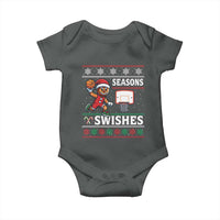 Seasons Swishes Baby Onesie Funny Gingerbread Basketball Christmas Gift - Wonder Print Shop