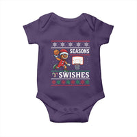 Seasons Swishes Baby Onesie Funny Gingerbread Basketball Christmas Gift - Wonder Print Shop