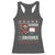 Seasons Swishes Racerback Tank Top Funny Gingerbread Basketball Christmas Gift - Wonder Print Shop