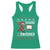 Seasons Swishes Racerback Tank Top Funny Gingerbread Basketball Christmas Gift - Wonder Print Shop