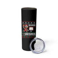Seasons Swishes Skinny Tumbler Funny Gingerbread Basketball Christmas Gift