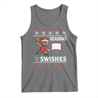 Seasons Swishes Tank Top Funny Gingerbread Basketball Christmas Gift - Wonder Print Shop