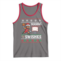 Seasons Swishes Tank Top Funny Gingerbread Basketball Christmas Gift - Wonder Print Shop