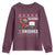 Seasons Swishes Youth Sweatshirt Funny Gingerbread Basketball Christmas Gift - Wonder Print Shop