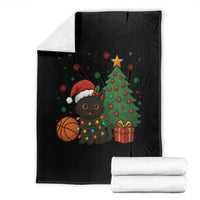 Funny Christmas Black Cat Throw Blanket Gift For Cat Lover - Wonder Print Shop