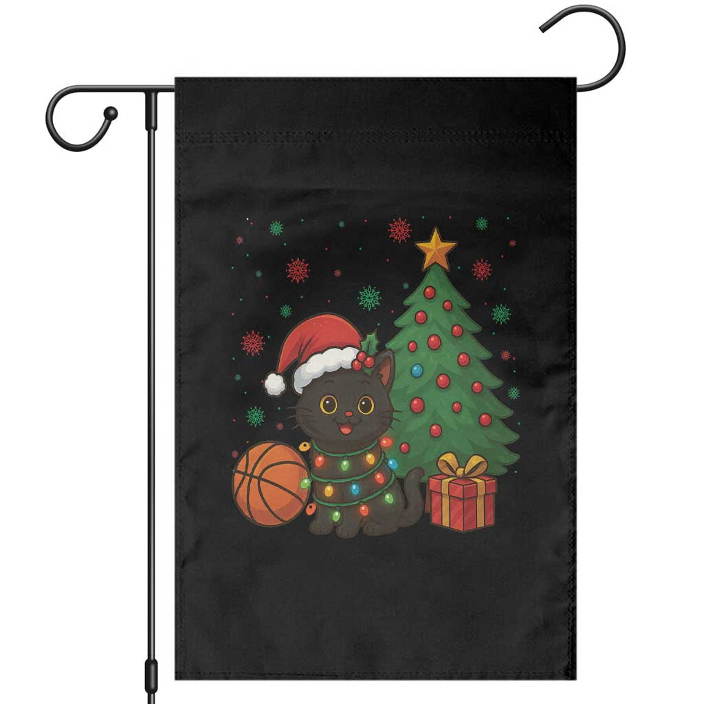 Funny Christmas Black Cat Garden Flag Gift For Cat Lover - Wonder Print Shop