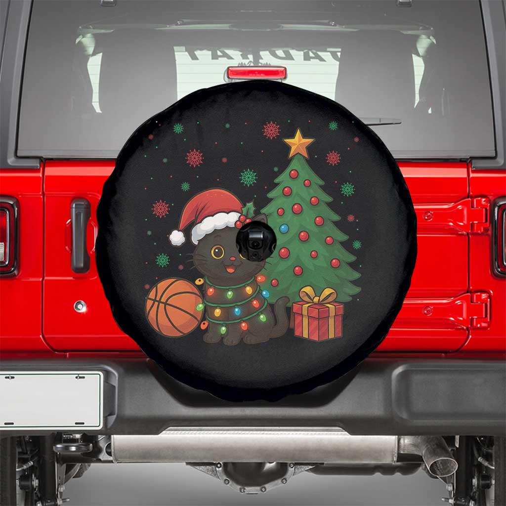 Funny Christmas Black Cat Spare Tire Cover Gift For Cat Lover - Wonder Print Shop