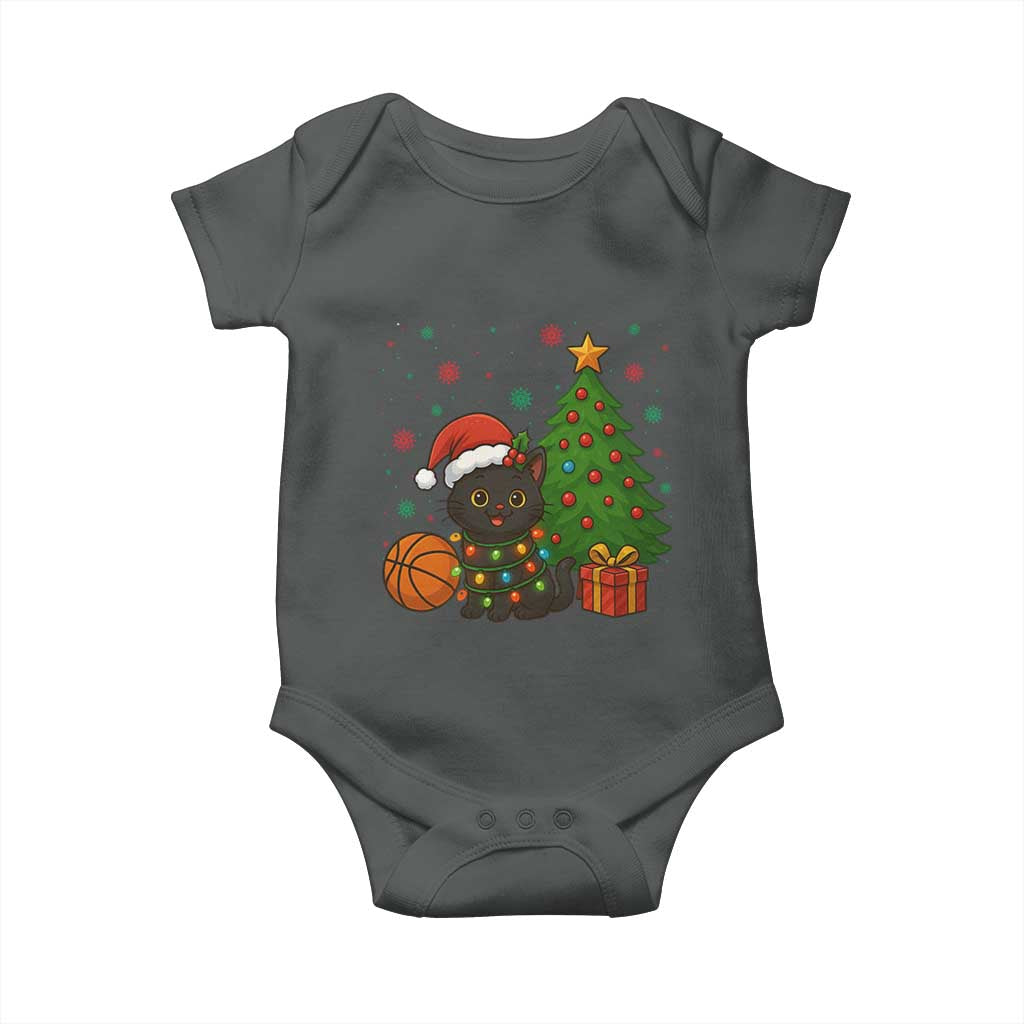 Funny Christmas Black Cat Baby Onesie Gift For Cat Lover - Wonder Print Shop