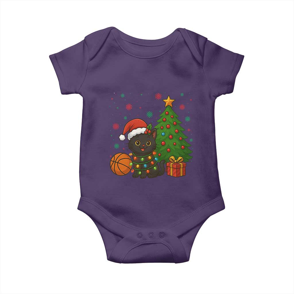 Funny Christmas Black Cat Baby Onesie Gift For Cat Lover - Wonder Print Shop