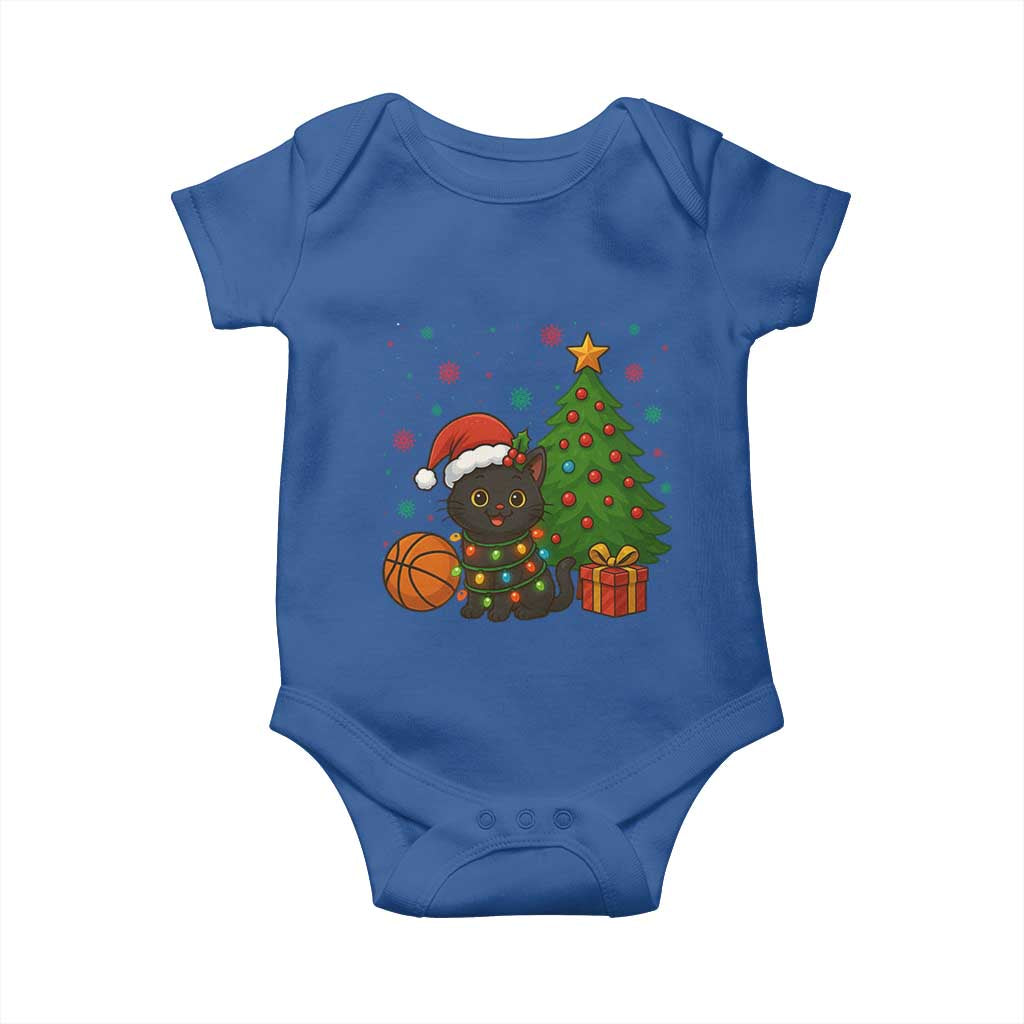 Funny Christmas Black Cat Baby Onesie Gift For Cat Lover - Wonder Print Shop