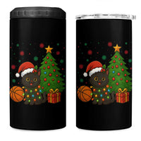 Funny Christmas Black Cat 4 in 1 Can Cooler Tumbler Gift For Cat Lover