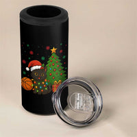Funny Christmas Black Cat 4 in 1 Can Cooler Tumbler Gift For Cat Lover