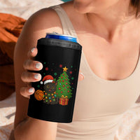 Funny Christmas Black Cat 4 in 1 Can Cooler Tumbler Gift For Cat Lover