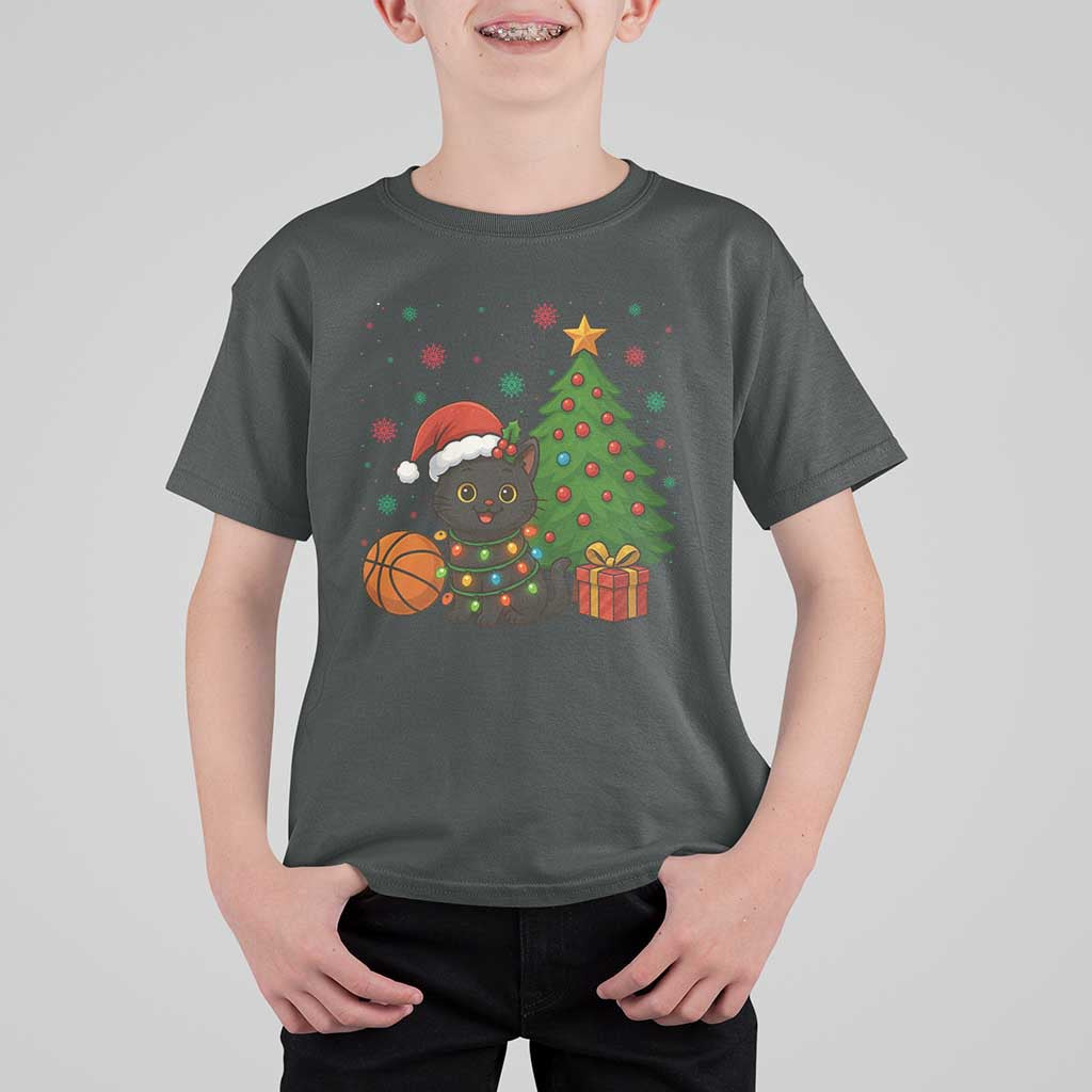 Funny Christmas Black Cat T Shirt For Kid Gift For Cat Lover - Wonder Print Shop