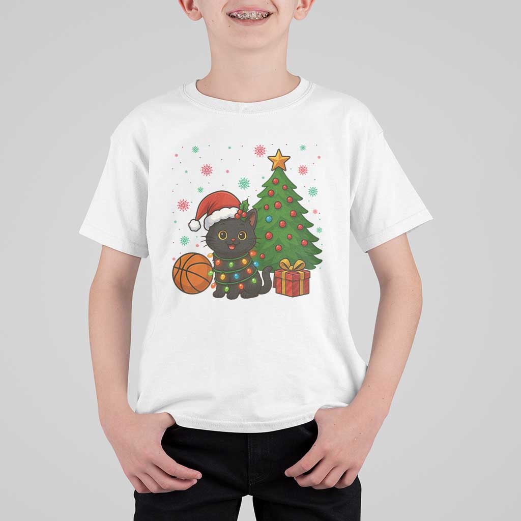 Funny Christmas Black Cat T Shirt For Kid Gift For Cat Lover - Wonder Print Shop