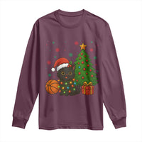 Funny Christmas Black Cat Long Sleeve Shirt Gift For Cat Lover - Wonder Print Shop