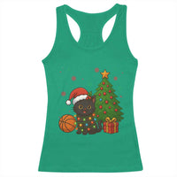 Funny Christmas Black Cat Racerback Tank Top Gift For Cat Lover - Wonder Print Shop