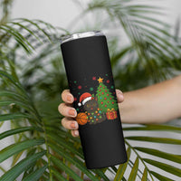 Funny Christmas Black Cat Skinny Tumbler Gift For Cat Lover