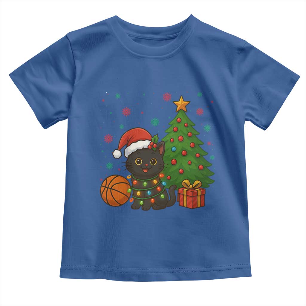 Funny Christmas Black Cat Toddler T Shirt Gift For Cat Lover - Wonder Print Shop
