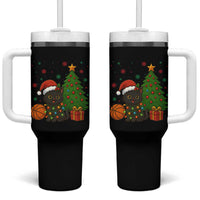 Funny Christmas Black Cat Tumbler With Handle Gift For Cat Lover