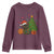 Funny Christmas Black Cat Youth Sweatshirt Gift For Cat Lover - Wonder Print Shop