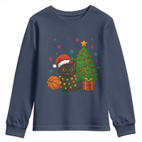 Funny Christmas Black Cat Youth Sweatshirt Gift For Cat Lover - Wonder Print Shop