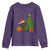 Funny Christmas Black Cat Youth Sweatshirt Gift For Cat Lover - Wonder Print Shop