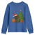 Funny Christmas Black Cat Youth Sweatshirt Gift For Cat Lover - Wonder Print Shop