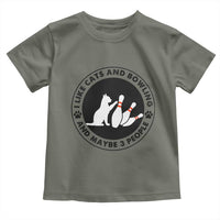 I Like Cats And Bowling And Maybe 3 People Toddler T Shirt Funny Cat Lovers - Wonder Print Shop