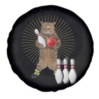 Funny Cat Bowling Meme Spare Tire Cover Gift For Bowlers - Wonder Print Shop