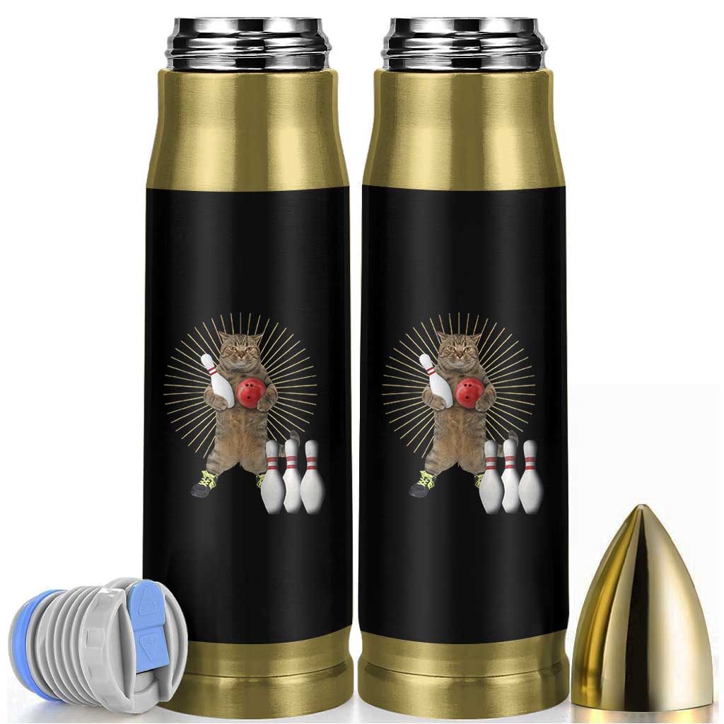 Funny Cat Bowling Meme Bullet Tumbler Gift For Bowlers - Wonder Print Shop