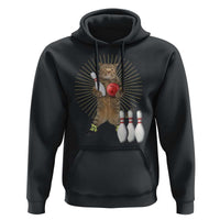 Funny Cat Bowling Meme Hoodie Gift For Bowlers - Wonder Print Shop