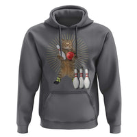 Funny Cat Bowling Meme Hoodie Gift For Bowlers - Wonder Print Shop