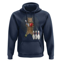 Funny Cat Bowling Meme Hoodie Gift For Bowlers - Wonder Print Shop