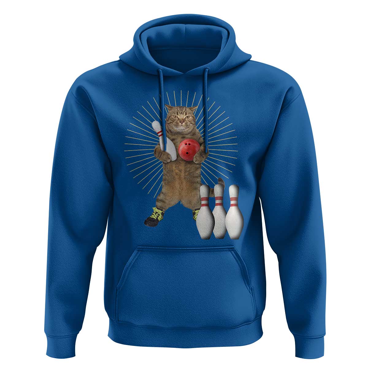 Funny Cat Bowling Meme Hoodie Gift For Bowlers - Wonder Print Shop